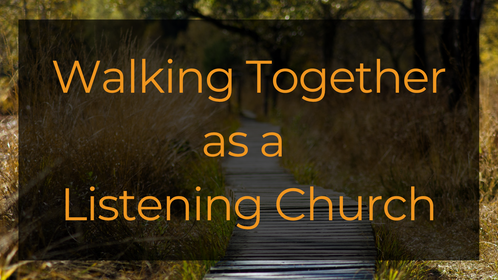 1 - walking together