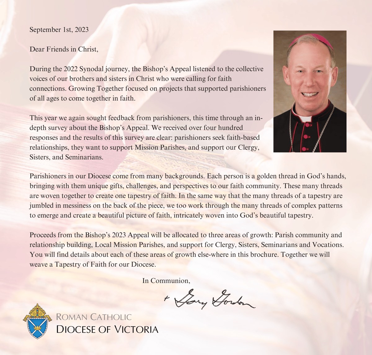 Bishops Appeal Letter 2023