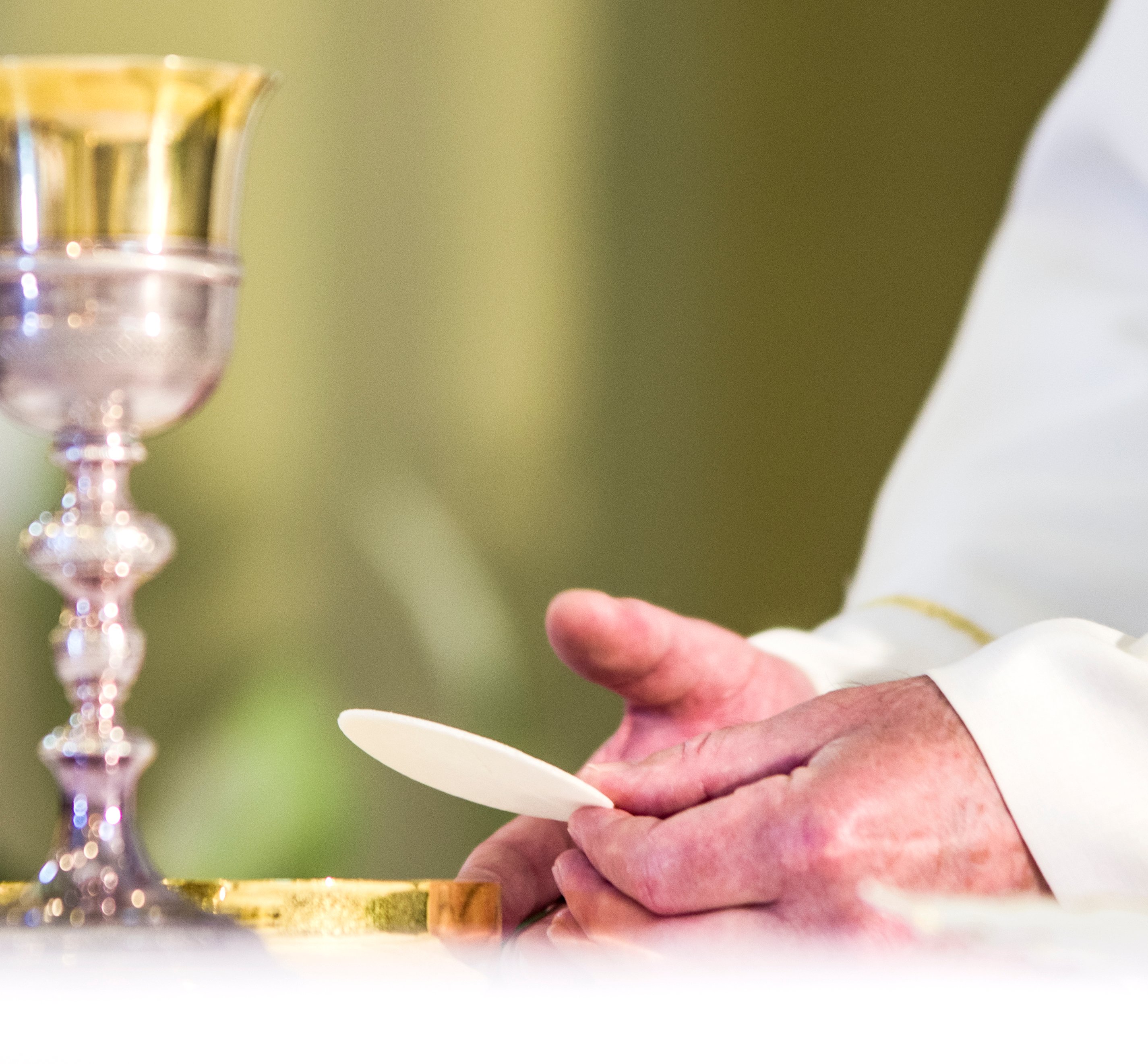 Elderly Priests Hands