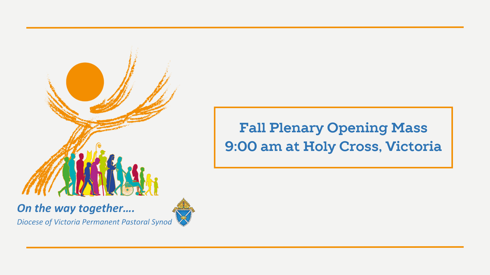 Graphic for DPPS featuring information about October 17th Fall Plenary Opening Mass at 9:00 am at Holy Cross Victoria
