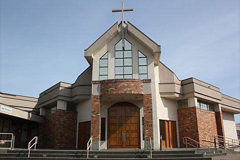 Exterior view of Our Lady of Fatima church
