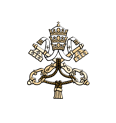 Official seal of the Vatican City, featuring two crossed keys and a papal tiara